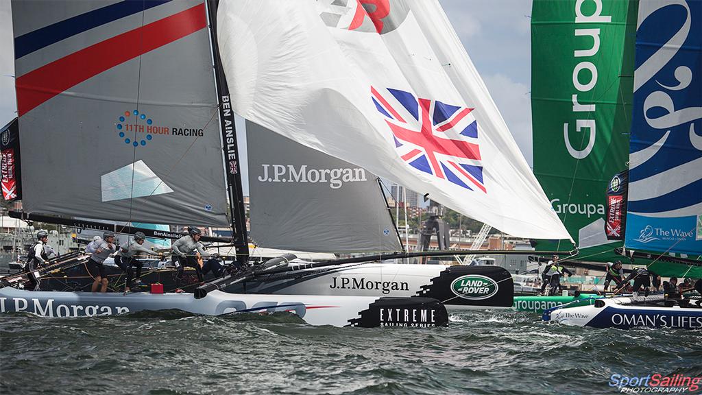 JP Morgan BAR  - Day 3, Extreme Sailing Series, Sydney © Beth Morley - Sport Sailing Photography http://www.sportsailingphotography.com